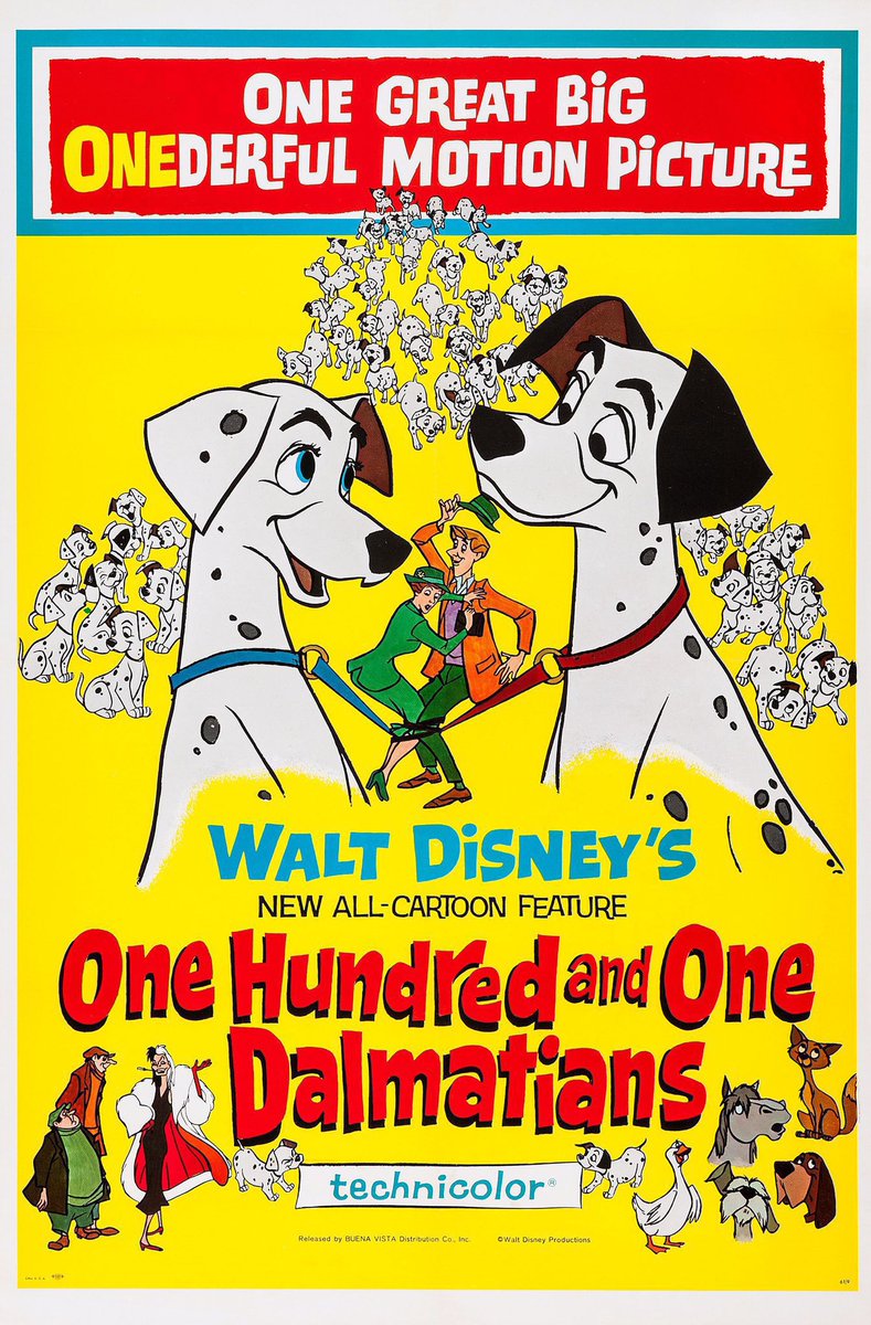 FilmNewsNos's tweet photo. 🎬 MOVIE HISTORY: 64 years ago today, January 25, 1961, the movie ‘One Hundred and One Dalmatians’ opened in theaters!

#RodTaylor #CateBauer #BettyLouGerson #BenWright #LisaDavis #MarthaWentworth #Disney @Disney https://t.co/uyBihJ3OtS