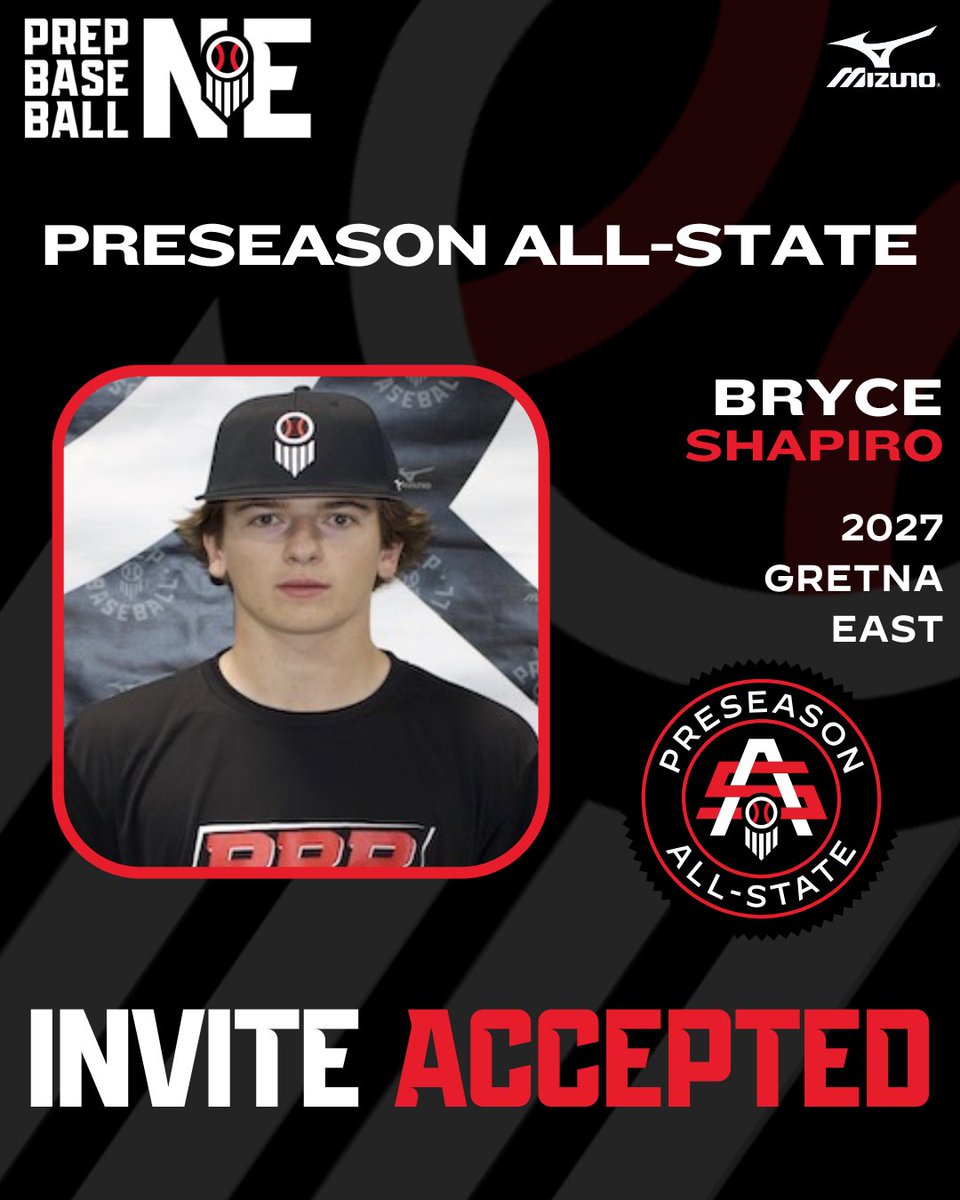 𝟐𝟎𝟐𝟓 𝐏𝐑𝐄𝐒𝐄𝐀𝐒𝐎𝐍 𝐀𝐋𝐋-𝐒𝐓𝐀𝐓𝐄
𝘐𝘯𝘷𝘪𝘵𝘦𝘥 𝘈𝘤𝘤𝘦𝘱𝘵𝘦𝘥 ✅

Bryce Shapiro | <a href="/BryceShap09/">Bryce Shapiro</a>
⚾ LHP/1B
🎓 2027
📚 <a href="/G_EastBaseball/">Gretna East Baseball</a>
👤 loom.ly/i7WoRsI
