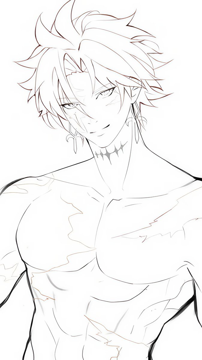 KIDO007TH's tweet photo. #scar 
#WutheringWaves 
#Wuwafanart 
ลงสีไม่ทัน เดี๋ยวกลับมาใส่เสื้อลงสีให้ รอติดตามคับ!!! https://t.co/iaSMELNNm1