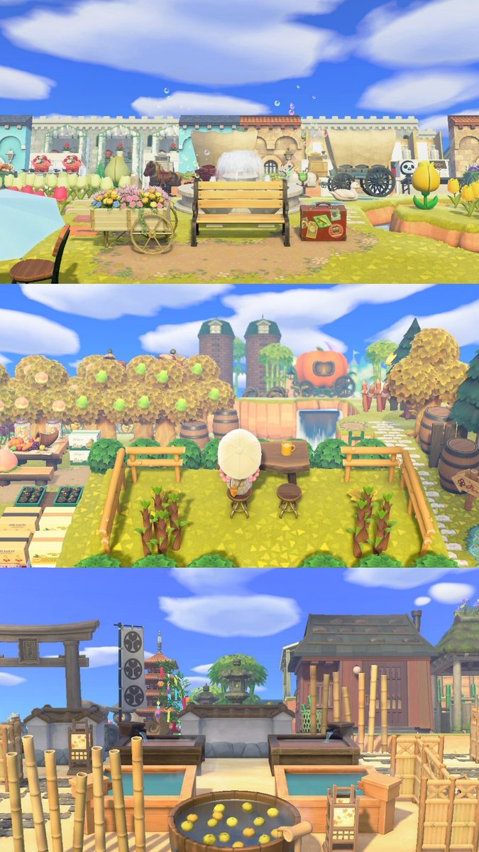 usapnk's tweet photo. あつ森　夢番地登録しました🐑💤
<DA-5671-3401-4151>

🏝️ふたつのお城とちいさな森がある島
・劇場で公演中『たたかえ7人のこびと』
・背中を洗うウワワ
・レジ打ちするピープー
・救助を待つマスターはにわ
┌|∵|┘＜たすけてー！

遊びにきていただけたら嬉しいです🛩️
#あつ森 #あつ森写真部 #ACNH https://t.co/tDbX2g8dAN