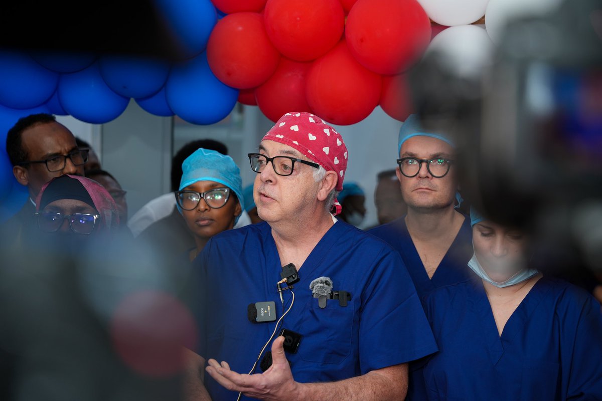 AbdullahiNOsman's tweet photo. For the first time in Somalia, two children successfully underwent open-heart surgery today at Kalkaal Hospital in Mogadishu. This historic achievement will undoubtedly save countless lives and bring hope to families across the nation. Thanks to HSF for sponsoring this https://t.co/W8sVEKt2L0
