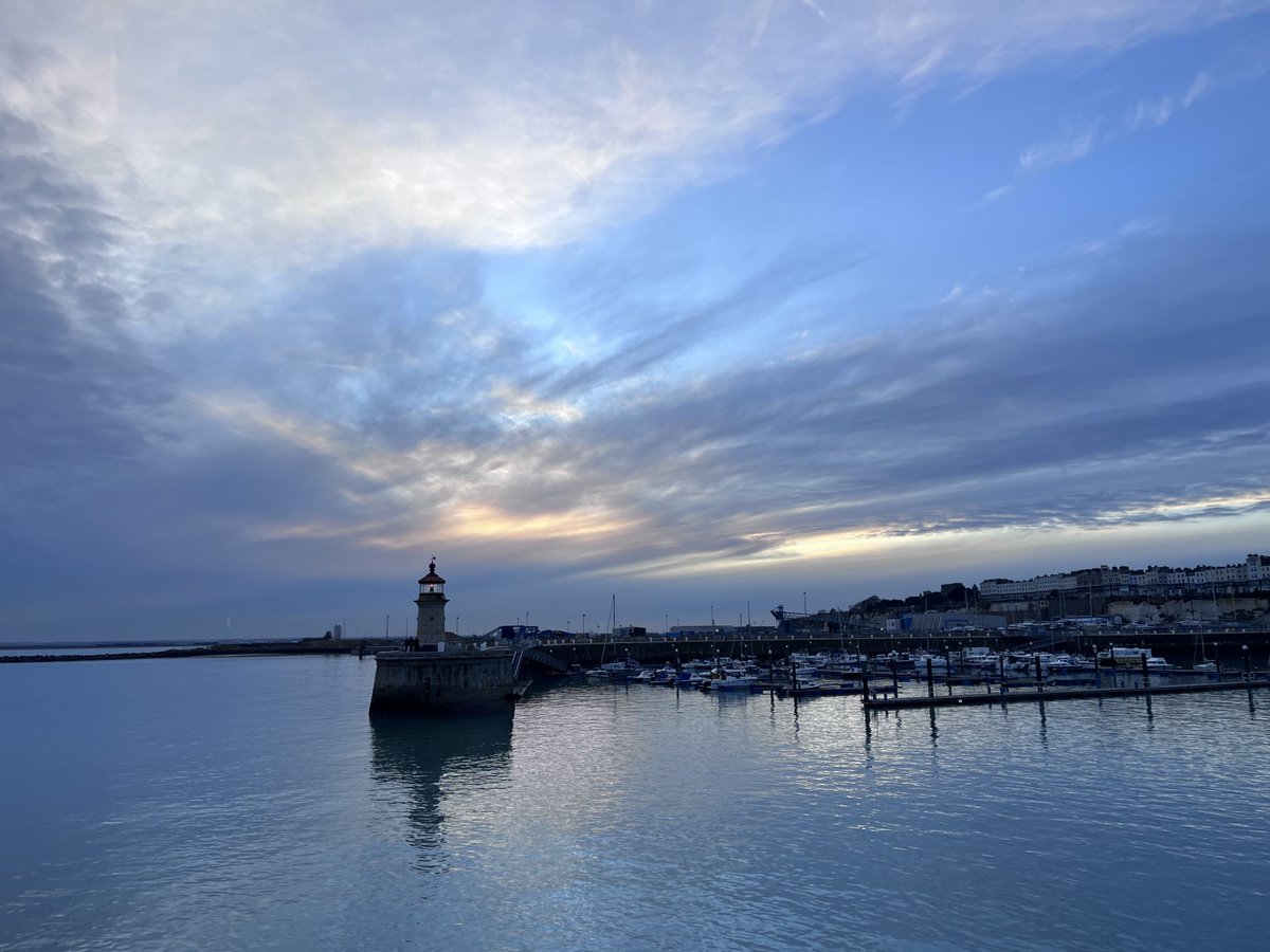 Winter in Ramsgate. Turner painted here as well as Margate. The skies!