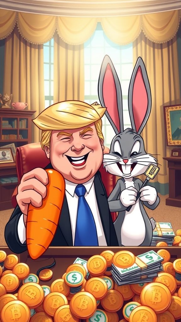Buxbunny_Crypto's tweet photo. "ππ° $Trump + $BUXB = The ultimate moonshot! π₯π° Imagine Trump in a pink bunny suit shouting βMake Crypto Hop Again!β while riding a giant Bunny Coin to the moon. Are you ready? π #BuxbunnyCoin #Crypto #HopToTheMoon #breaking https://t.co/6R3d3q9CqS
