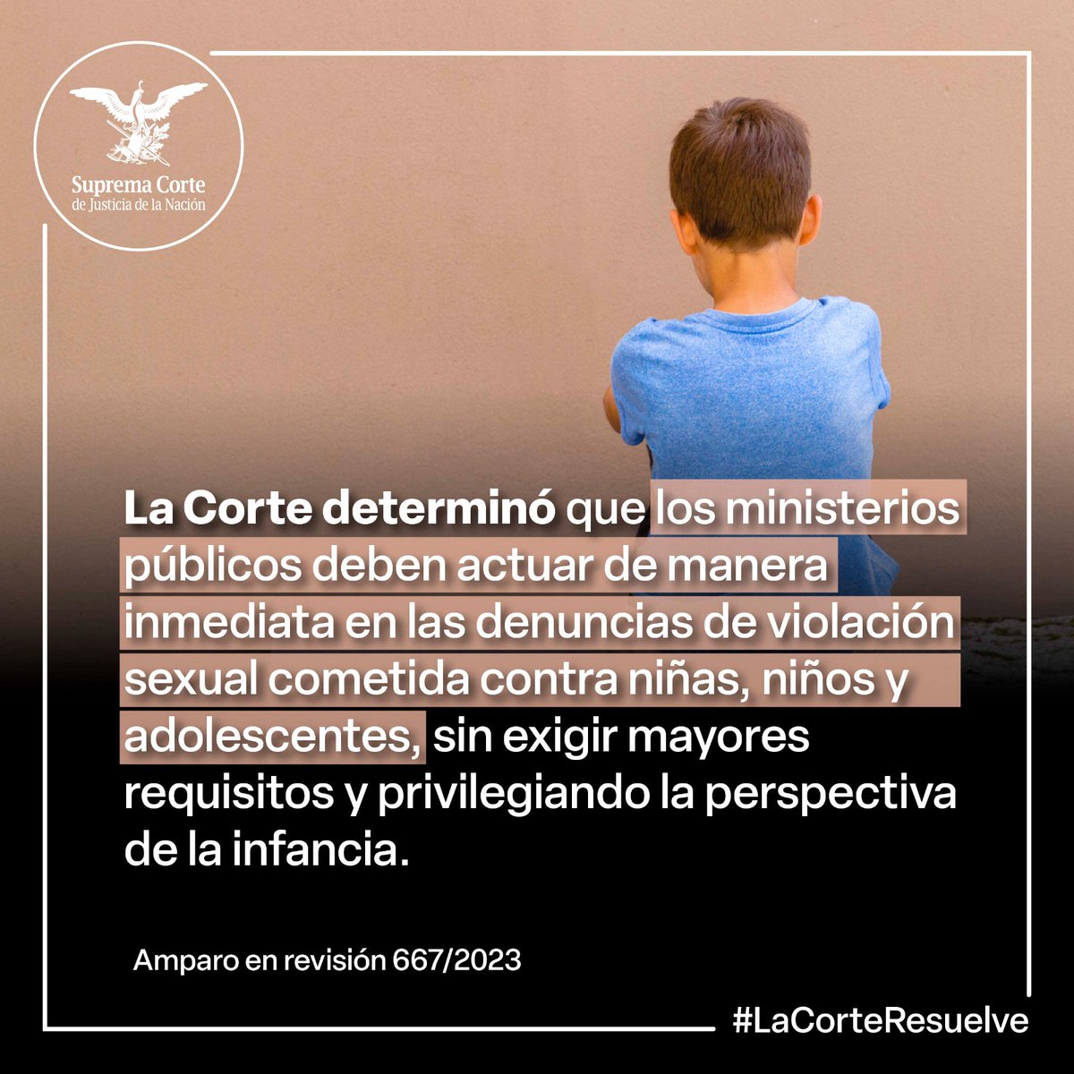 SCJN's tweet image. La #PrimeraSalaSCJN amparó a una madre y a sus hijos que presentaron una denuncia ante la Fiscalía de la #CDMX en contra del padre de los niños, por un presunto abuso sexual cometido en Guanajuato. 👇 #LaCorteResuelve

Más información: acortar.link/kiX9qa