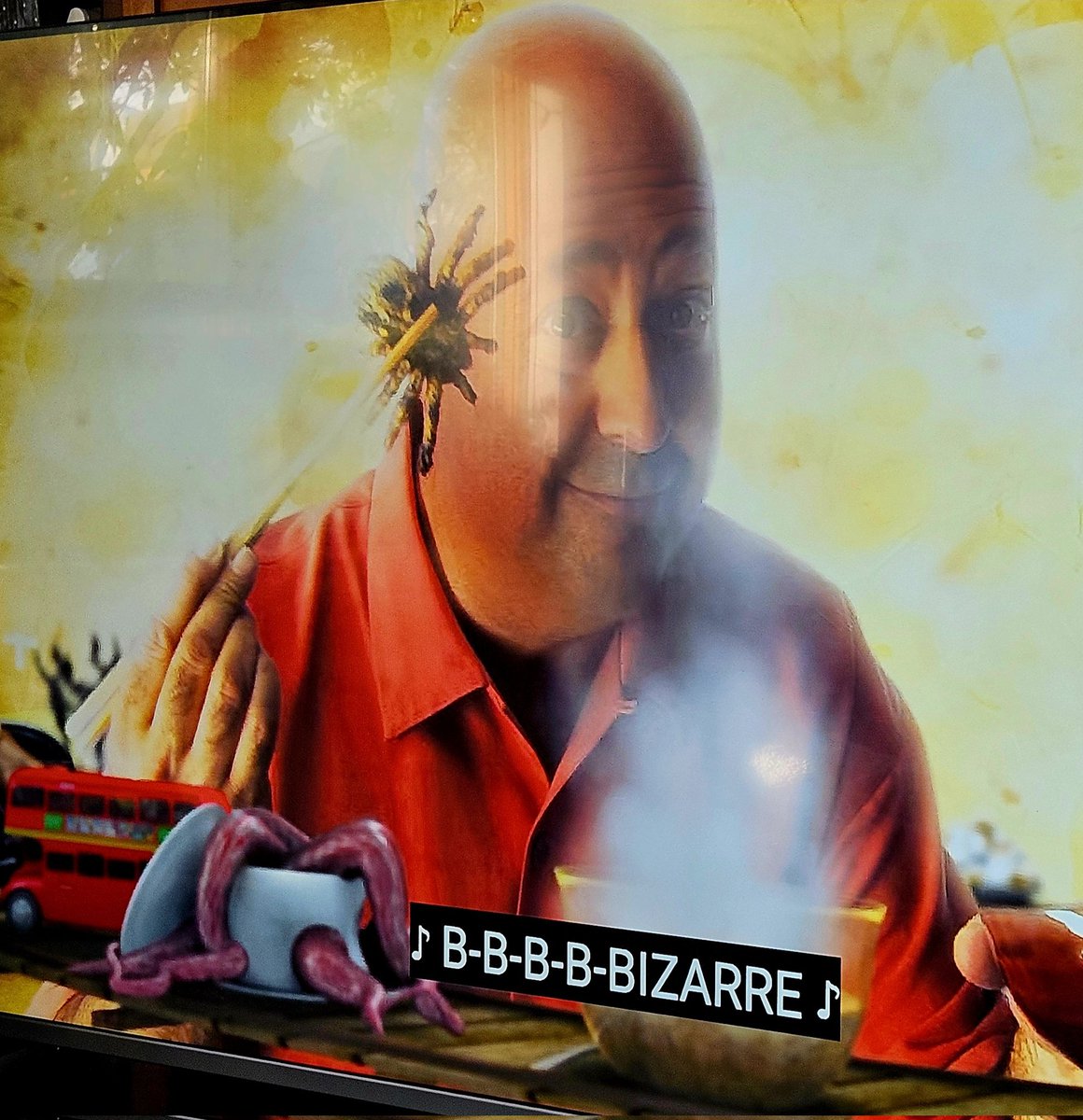 An <a href="/andrewzimmern/">Andrew Zimmern</a> inspired afternoon <a href="/BizarreFoods/">Bizarre Foods</a> #LiverwurstAndOnionsWithMustardOnPumpernickel