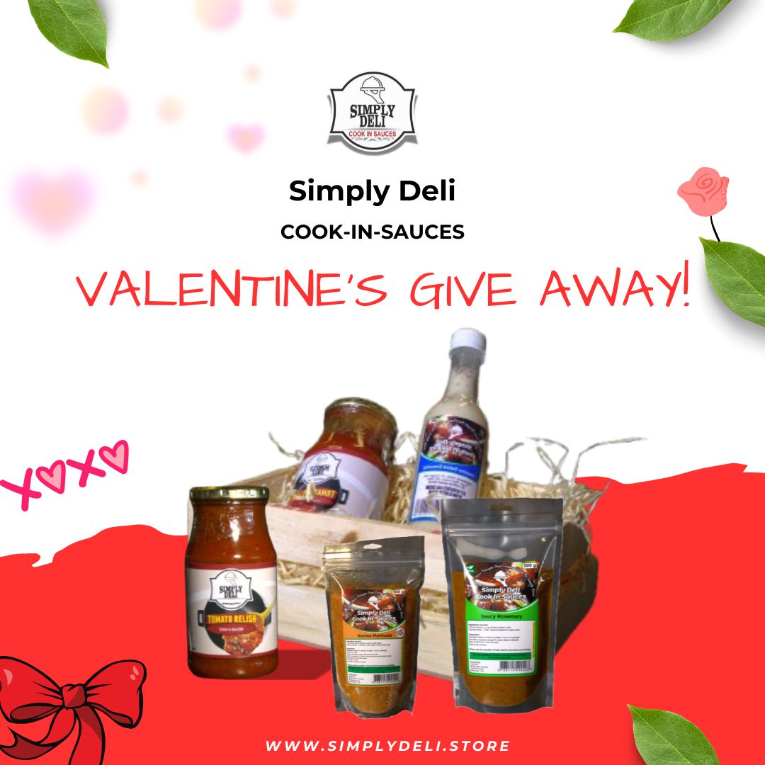 simplydeliSA's tweet photo. Win a voucher and a gift box with Simply Deli sauces. Picking 10 winners everyday till Valentine's Day. 

Rules:
Follow us, Like and Retweet for a chance to win. 

#valentinesDay #BBMzansi #SimpyDeliSA https://t.co/YqhOUFcZzE