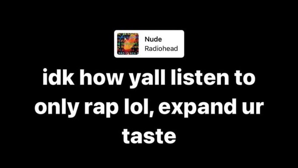 KmaFr_'s tweet photo. nggas listen to rock music one time and post stuff like this on their story https://t.co/msT7WaJGlg
