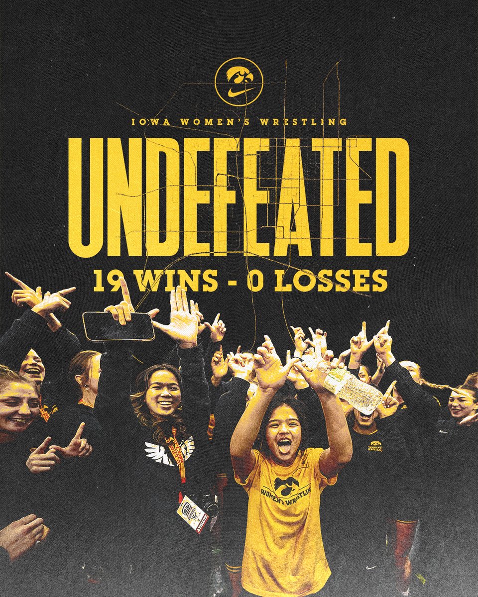 IowaW_Wrestling's tweet photo. 𝗨𝗻𝗱𝗲𝗳𝗲𝗮𝘁𝗲𝗱 𝗦𝗲𝗮𝘀𝗼𝗻. 😤 

The #Hawkeyes defeated #6 Presbyterian, 27-15, to close out the 2024-25 dual season. https://t.co/BgVTOGc6lD