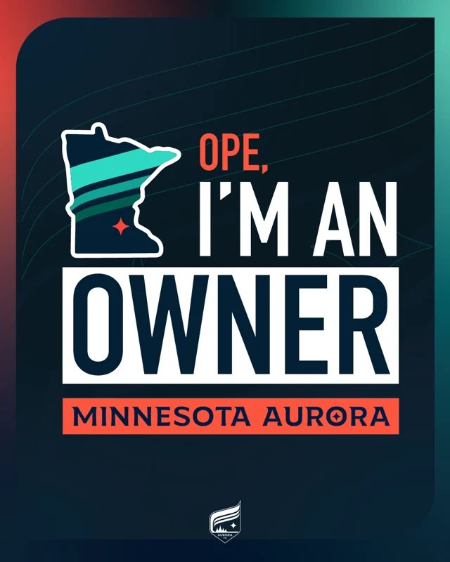 Hard to believe that I’ve been a proud owner of Minnesota Aurora for five years now! Want to join me? Ownership opportunities close 1/31/25; head to Aurora's website to learn more about making an impact and supporting women's sports. <a href="/MNAuroraFC/">Minnesota Aurora FC</a>