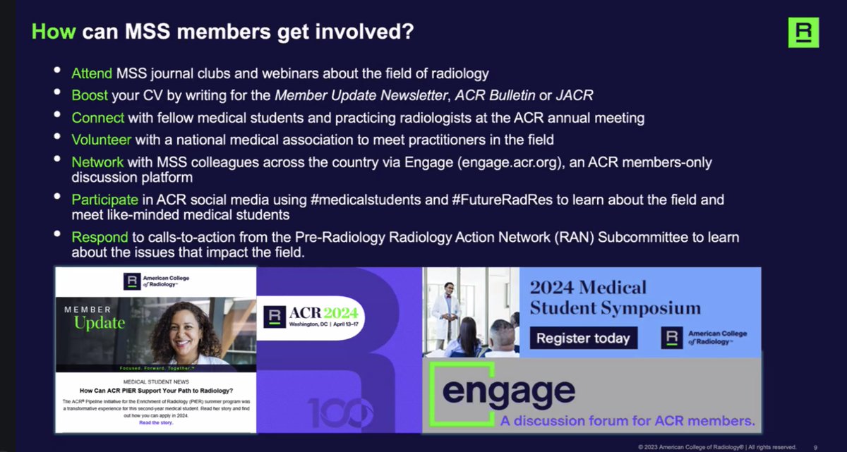 Judy Gadde, DO, MBA (@judygadde) on Twitter photo Are you a #medstudent and want to get involved in #radiology? Here's how from <a href="/drmehj/">Michele H Johnson MD</a> from the <a href="/RadiologyACR/">American College of Radiology</a> Medical Student Symposium today! #futureradres
#MedEd #medtwitter #radtwitter #RadiologySIG Are you a #medstudent and want to get involved in #radiology? Here's how from <a href="/drmehj/">Michele H Johnson MD</a> from the <a href="/RadiologyACR/">American College of Radiology</a> Medical Student Symposium today! #futureradres
#MedEd #medtwitter #radtwitter #RadiologySIG