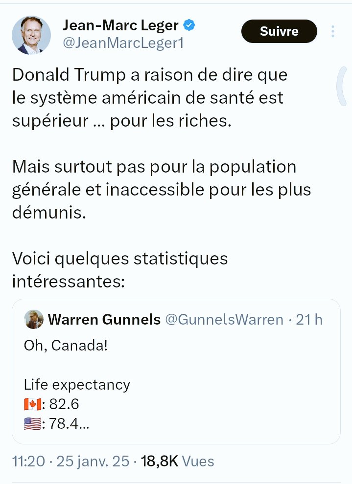 FBIyay's tweet photo. Canada/États-Unis : Comparaison du système de santé 👇 https://t.co/AFRCVhO18F
