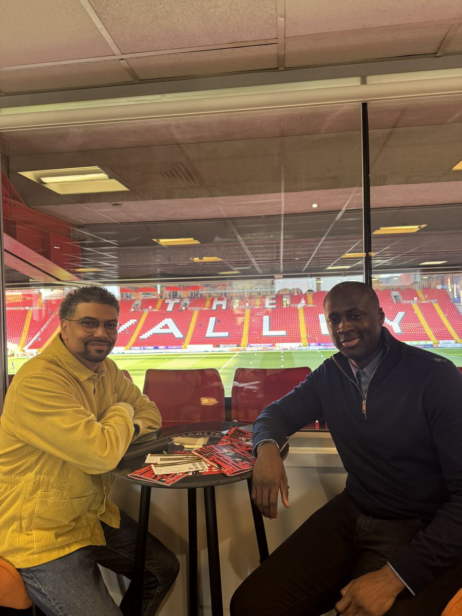 Leon Mann MBE (@leon_mann) on Twitter photo Great afternoon at <a href="/CAFCofficial/">Charlton Athletic FC</a> today with <a href="/YayaToure/">Yaya Touré</a> 👊🏽
Big thanks to Charlton vice Chair, Paul Elliott, for the invite down.
Love an injury time winner! ⚽️ Great afternoon at <a href="/CAFCofficial/">Charlton Athletic FC</a> today with <a href="/YayaToure/">Yaya Touré</a> 👊🏽
Big thanks to Charlton vice Chair, Paul Elliott, for the invite down.
Love an injury time winner! ⚽️