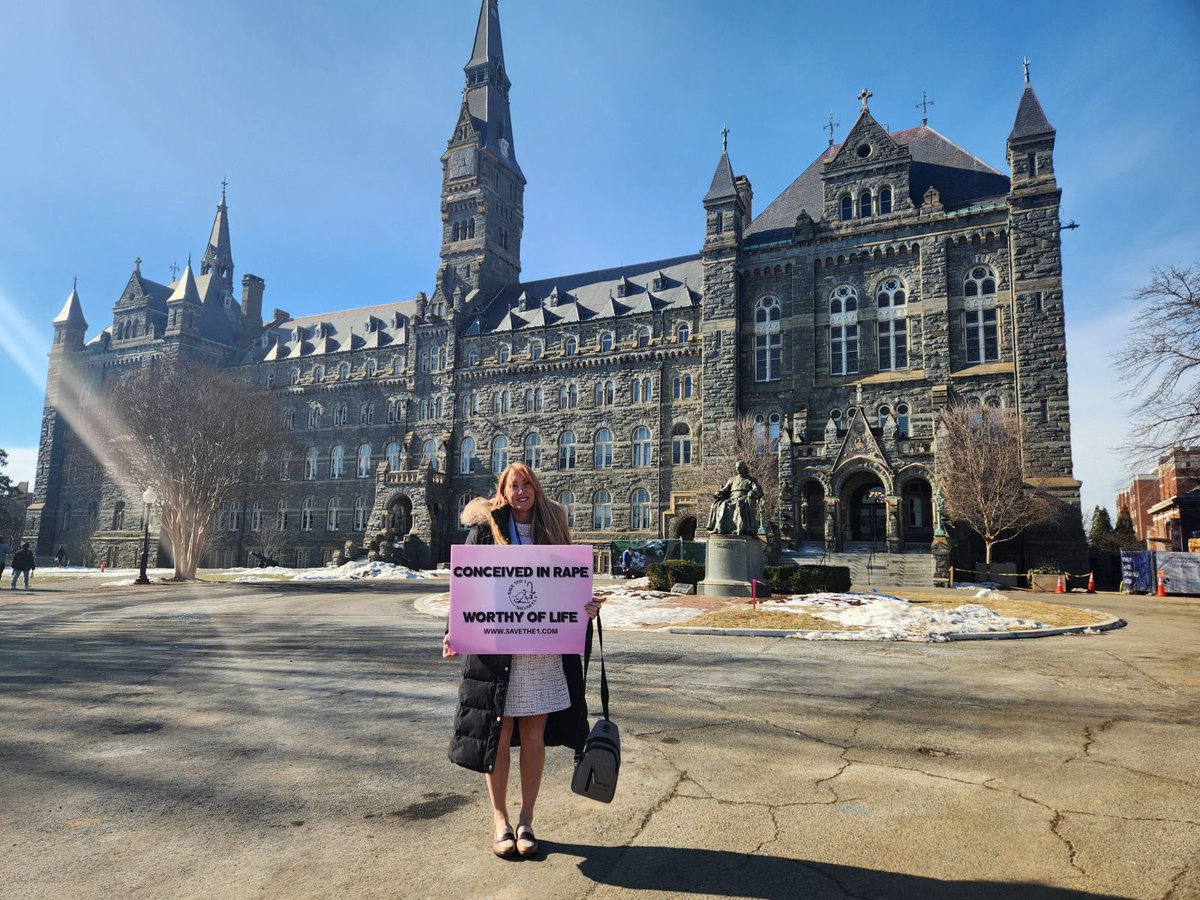 SaveThe1Child's tweet photo. Cardinal O'Connor Conference at Georgetown!
@AshleyLawton3 @NewmanPatt99151 @RebeccaKiesslin
#prolife #savethe1 https://t.co/jBJoMHKojH