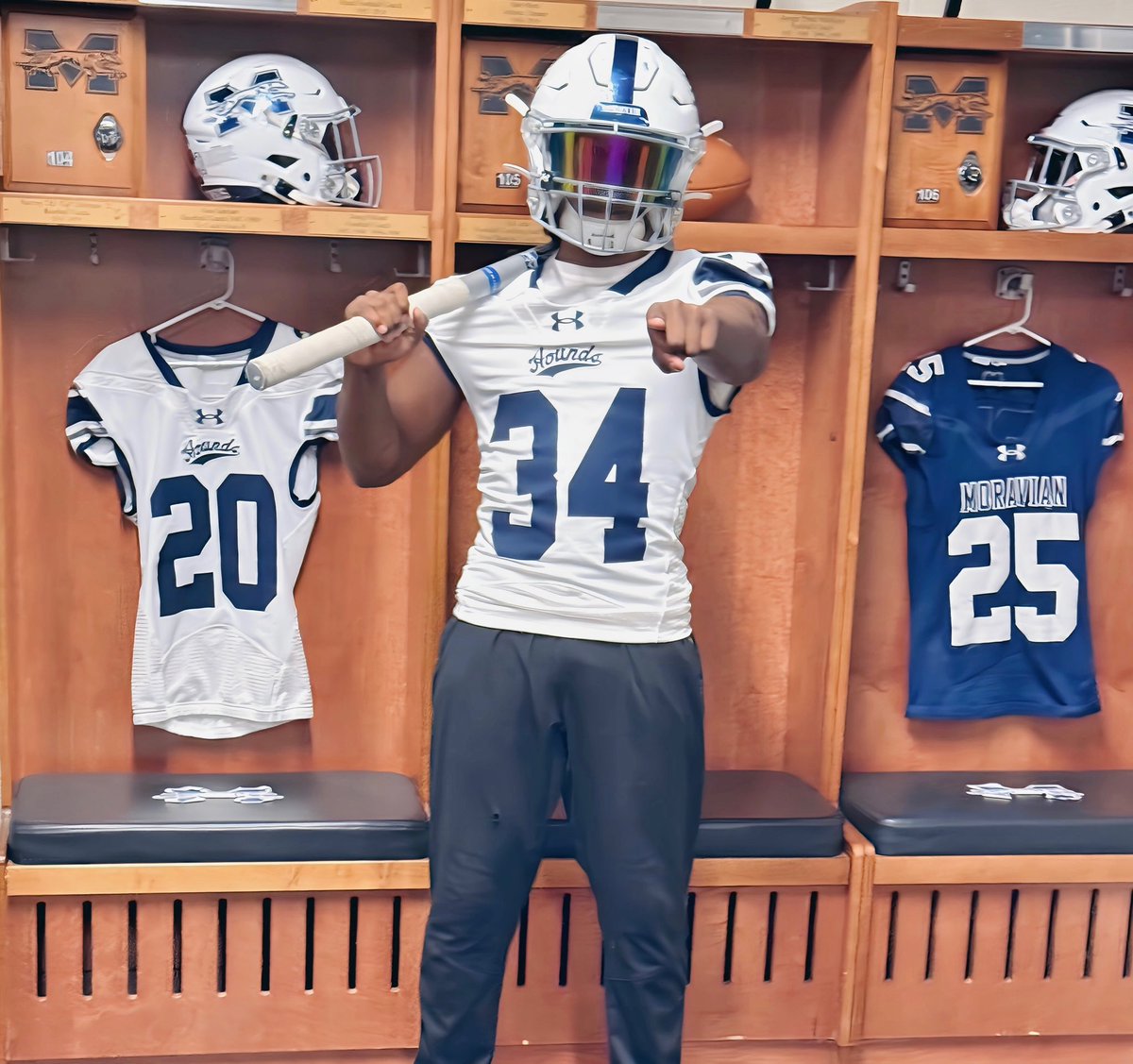 Thank you to <a href="/CoachJohnKidner/">John Kidner</a> and the Moravian University football staff for the amazing hospitality on my official football visit!!!