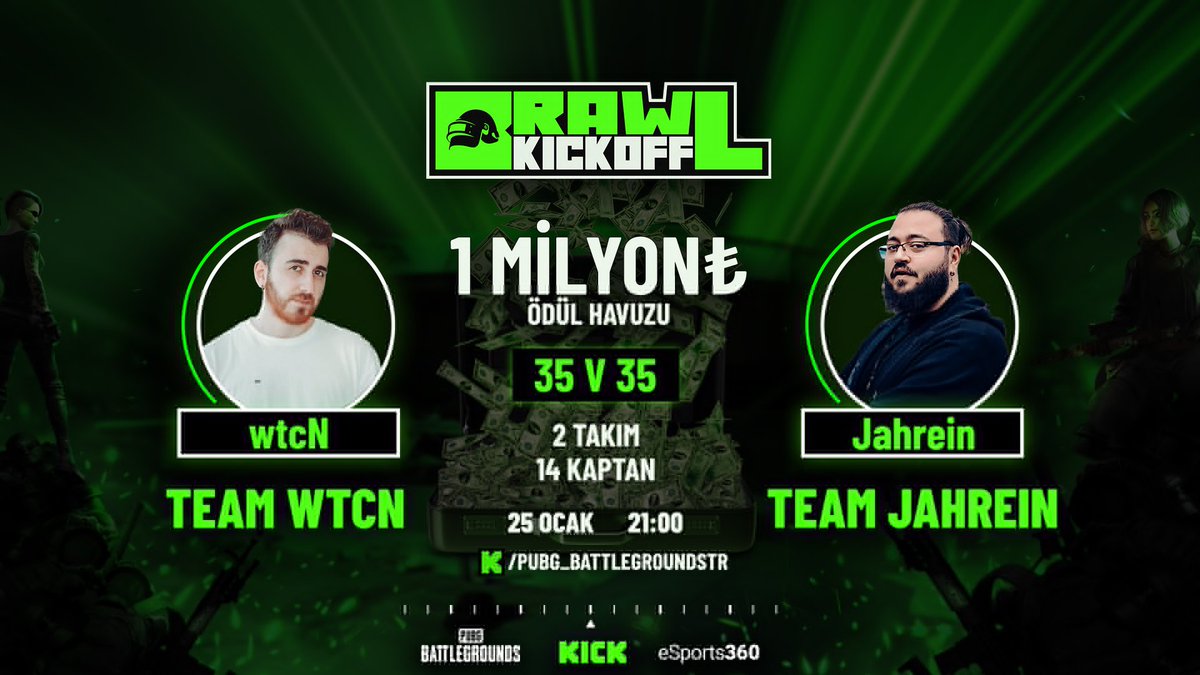 14 Büyük yayıncının PUBG'de çatıştığı Brawl Kickoff'ta 3-1'le kazanan Team Jahrein oldu.