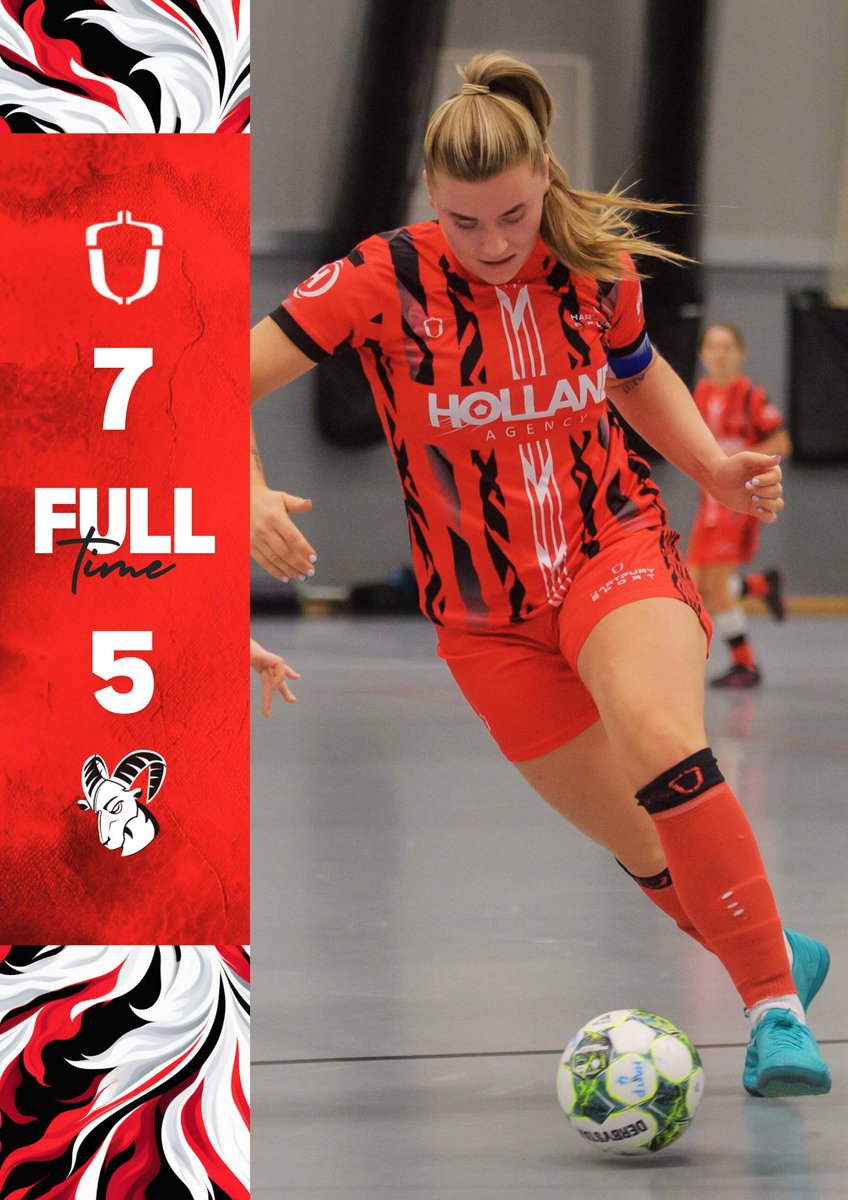 Hartpury Futsal Club (@hartpuryfutsal) on Twitter photo Full Time | ⏰
<a href="/hartpuryfutsal/">Hartpury Futsal Club</a> 7-5 <a href="/derby_futsal/">Derby Futsal Club</a>
A strong #Acorns performance secure’s maximum points within the <a href="/FA_NFS/">FA National Futsal Series</a> WSS 👏
Goals: ⚽️
Grove x 5
Dodwell
Wathan
🔴⚫️
#ProudToBelong #DNA Full Time | ⏰
<a href="/hartpuryfutsal/">Hartpury Futsal Club</a> 7-5 <a href="/derby_futsal/">Derby Futsal Club</a>
A strong #Acorns performance secure’s maximum points within the <a href="/FA_NFS/">FA National Futsal Series</a> WSS 👏
Goals: ⚽️
Grove x 5
Dodwell
Wathan
🔴⚫️
#ProudToBelong #DNA