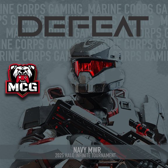 We bow out at 3rd place after a tough game against an all-star joint force

gg’s to everyone and huge thanks to NavyMWR for hosting these tournaments!                                        #haloinfinite #halo #navy #usmc #military #marine #esports #marinecorps #navymwr