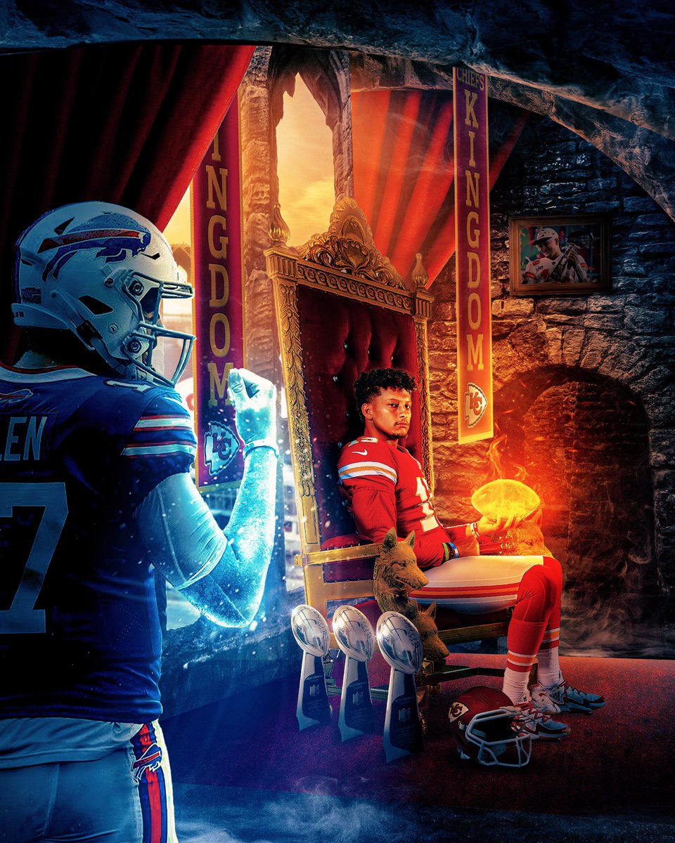 NFL Playoff Graphic
Josh Allen Vs. Patrick Mahomes