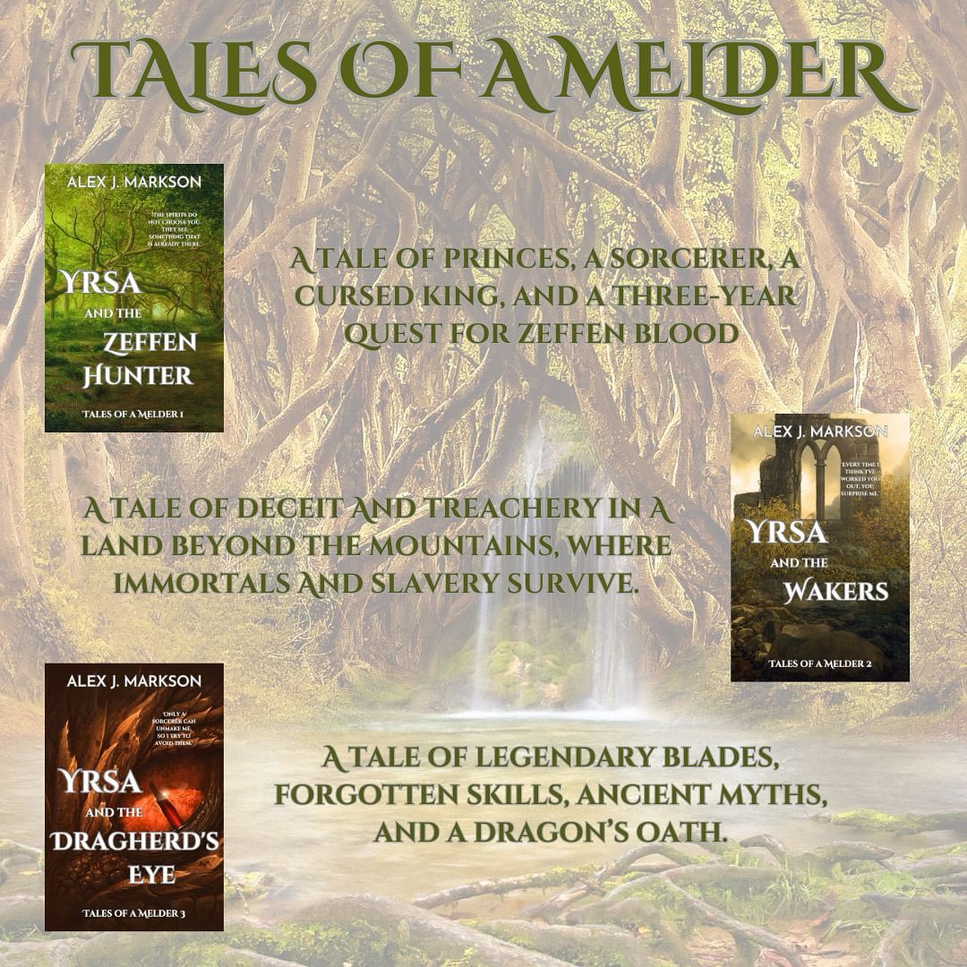 I may have been largely absent for a while, but Yrsa’s still off on her adventures.
 
Tales of a Melder is a low fantasy series, with a curious FMC, an animal character or three, several mythical creatures, sorcery and old curses, new friends, and action and adventure aplenty.