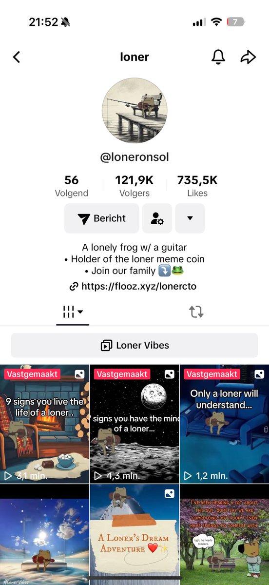 Ride_the_Bulll's tweet photo. @P1mps3wg $loner is the real TikTok meta 
Cult! @lonercto 
Be early and join the movement 🔥 https://t.co/OdmwyMH9UO