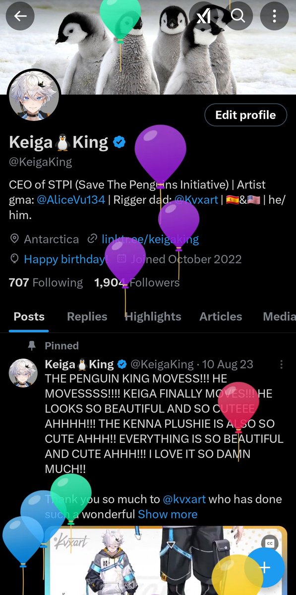 I know I am super late an all but today is my balloon day! 

Wasn't expecting celebrating my bday in a hospital but the nurses here are so kind! They got me a vanilla cake and a bunch of goodies plus a plushie!! I will show you all tomorrow!! I hope everyone had a wonderful day!!