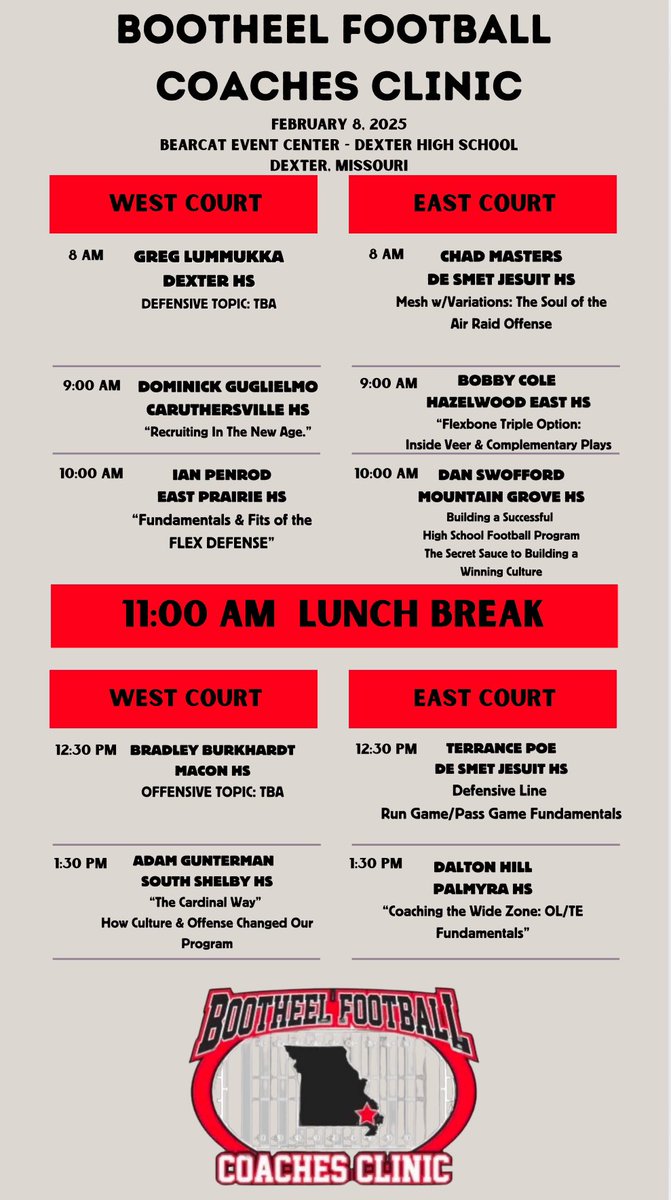 Bootheel Football Coaches Clinic & Academy tweet media