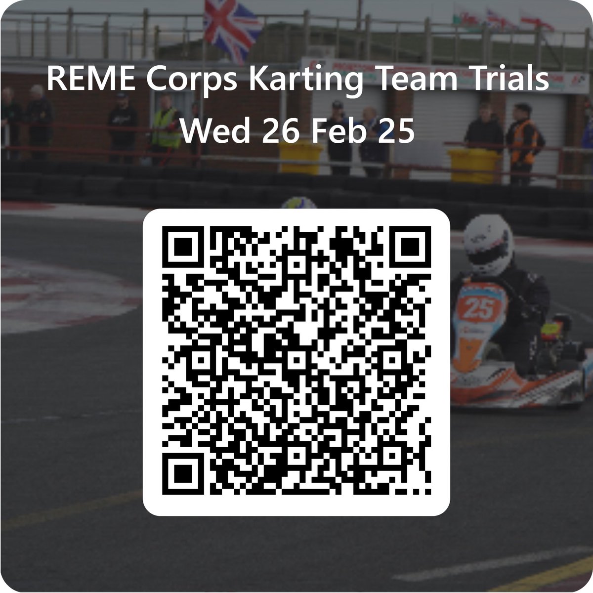 REMEKarting's tweet photo. Are you serving in the REME? Is 2025 looking sparse? Why not hit that New Year’s resolution by trying something new. 

Join the best team* in the British Army in 2025. 😎👇

*Highest scoring Team in the Armed Forces Karting Championships 2019, 2021, 2022, 2023, 2024. https://t.co/JjWhzt0o6S