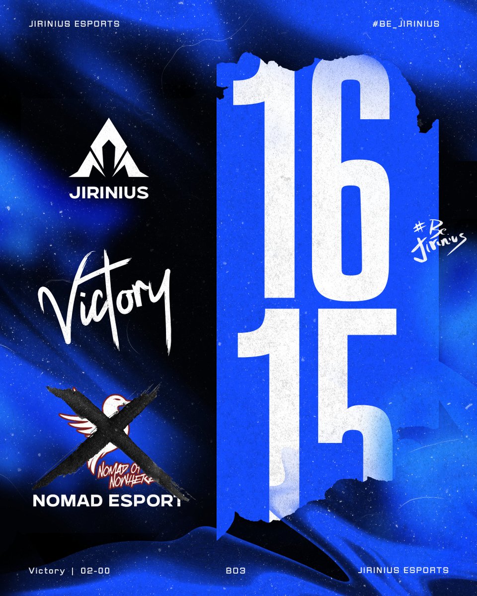 🔥 VICTOIRE ENCORE ! 🔥

On remporte notre DEUXIÈME match 16-15 contre <a href="/Nomad_eSport/">NOMAD</a>  dans un match ultra serré 💪

Jirinius ne s'arrêtera pas là, restez connectés pour la suite ! 💙
#BEJIRINIUS #VALORANT