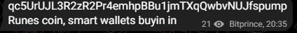 $RUNES

Called it at 290k market cap and now its at 19MILLION
THATS A 65x!!!!!!
qc5UrUJL3R2zR2Pr4emhpBBu1jmTXqQwbvNUJfspump
To celebrate it we will let the first 15 people in our alpha!
t.me/+2wsy2a3Aw8plM…