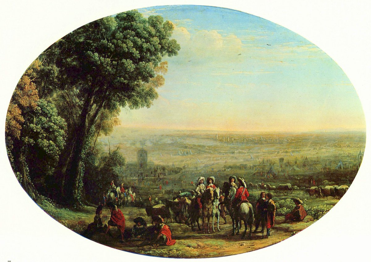 The Siege of La Rochelle by Louis XIII wikiart.org/en/claude-lorr…