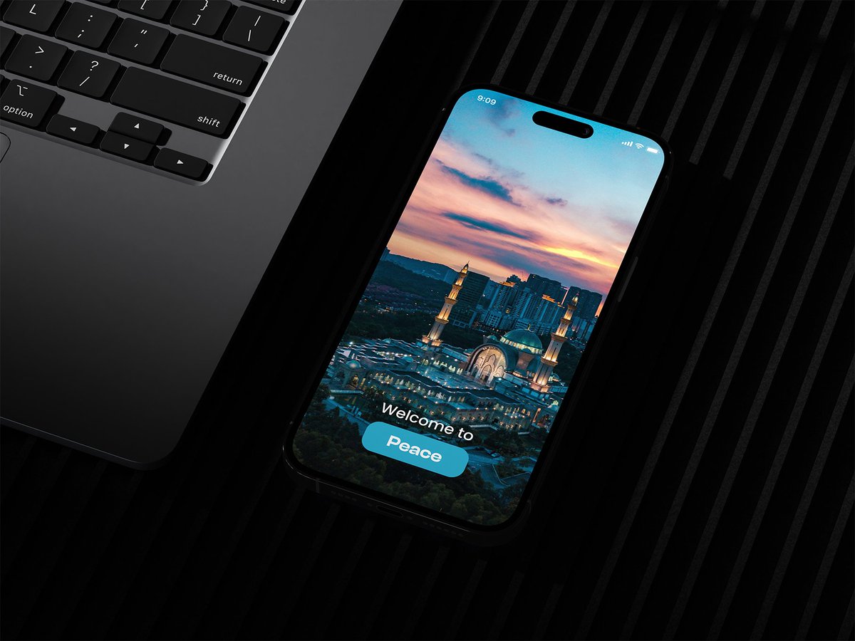 Modern Islamic App Design for Serenity and Peace behance.net/gallery/217287…