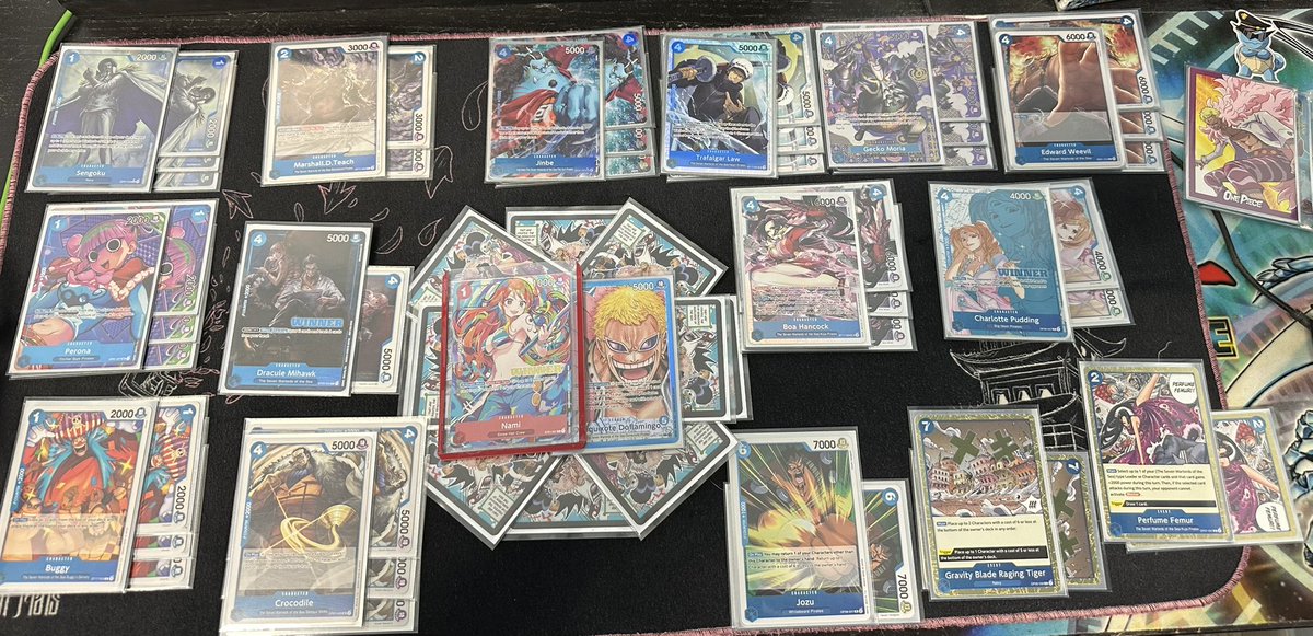 Today i went 5-0
1st place al New Year Event  in Rome 

Matchup: (31 players)
Luffy🔴🟣 ✅ (lost dice) 2nd
Luffy 🟣 ✅ (lost dice) 2nd
Smoker⚫️ ✅ (won dice) 1st
Luffy ⚫️🟡✅ (lost dice) 1st
Smoker⚫️✅ (lost dice) 2nd

no top played