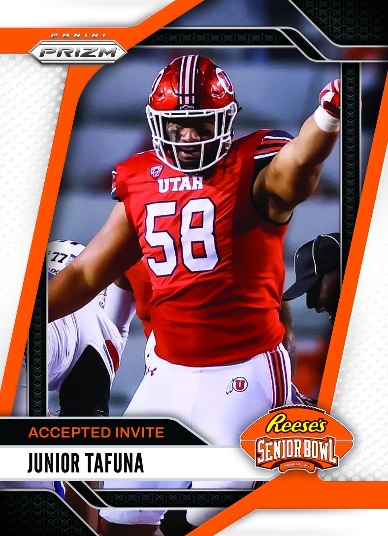 Reese's Senior Bowl (@seniorbowl) on Twitter photo OFFICIAL! DL Junior Tafuna from <a href="/Utah_Football/">Utah Football</a> is heading to the 2025 Reese's Senior Bowl!!! 👏👏👏 #GoUtes #BestOfTheBest #TheDraftStartsInMOBILE™️
@JimNagy_SB <a href="/PaniniAmerica/">Panini America</a> #RatedRookie OFFICIAL! DL Junior Tafuna from <a href="/Utah_Football/">Utah Football</a> is heading to the 2025 Reese's Senior Bowl!!! 👏👏👏 #GoUtes #BestOfTheBest #TheDraftStartsInMOBILE™️
@JimNagy_SB <a href="/PaniniAmerica/">Panini America</a> #RatedRookie