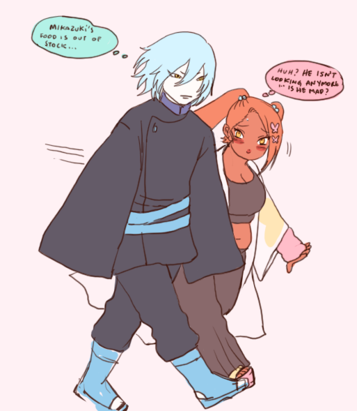 decadentboat's tweet photo. Tsundere walk...💢💢.... 💦💦
#mitsucho https://t.co/SPl7IAF7Nc