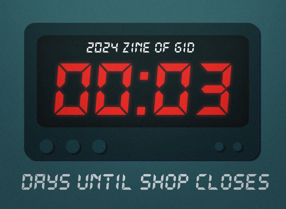 Just THREE days! Get the 2024 Edition zine and merch before the Leftover Sale closes!
zineofgid.bigcartel.com