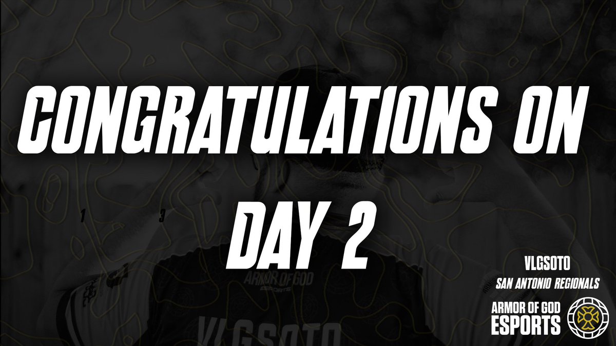 CONGRATULATIONS <a href="/VLGSoto/">Jonathan Soto</a> for moving on to Day 2 at the San Antonio <a href="/PokemonTCG/">Pokémon TCG</a> Regionals.

#PlayPokemon 

#AOGWIN #ARMOREDUP