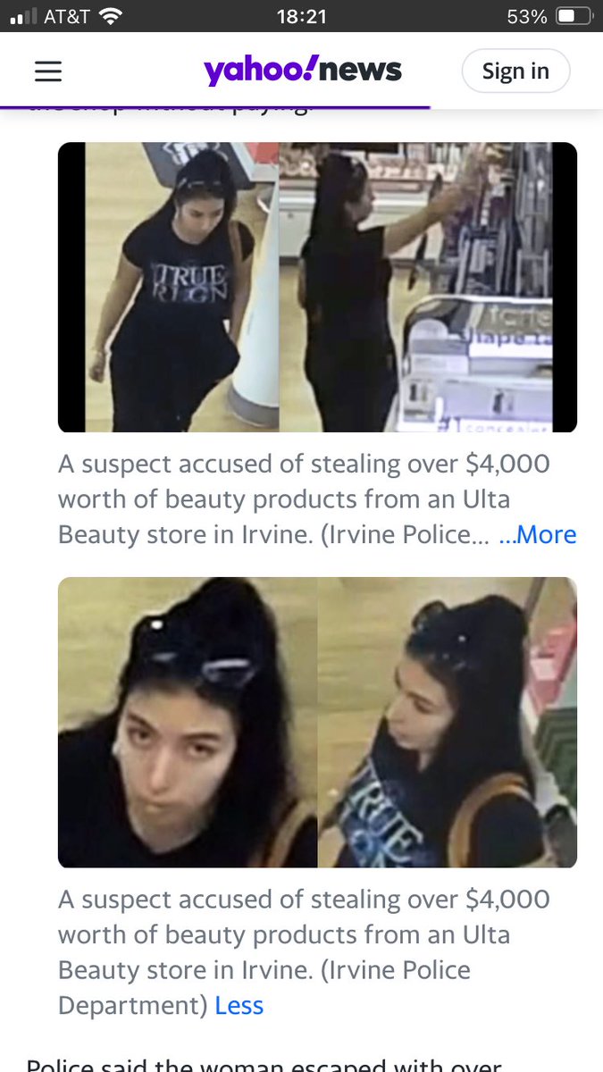 LottaSurf's tweet photo. Add this thief. Stole $4,000 worth of merchandise from Irvine Ulta on Jamboree. #wanted https://t.co/ceGJ3vyC79