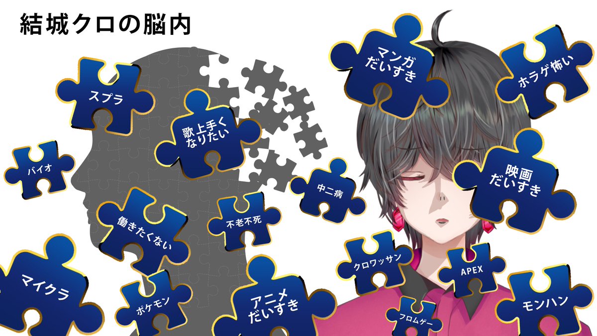 yuki_kuro_vt's tweet photo. 【こんにちは】
せかい を たのしもう！

🐶不老不死になってこの世を遊びつくすVtuber
🎞️アニメと漫画と映画だいすき
🎮たのしくゲーム配信

貴方の心も不老不死にします👊

なんでもタグ #クロくんさぁ
FAタグ #クロのアホ毛ホイホイ
ファンマーク ♣️🥐
ファンネーム ♣️クロワーさん🥐 https://t.co/PddAeg1Bjc