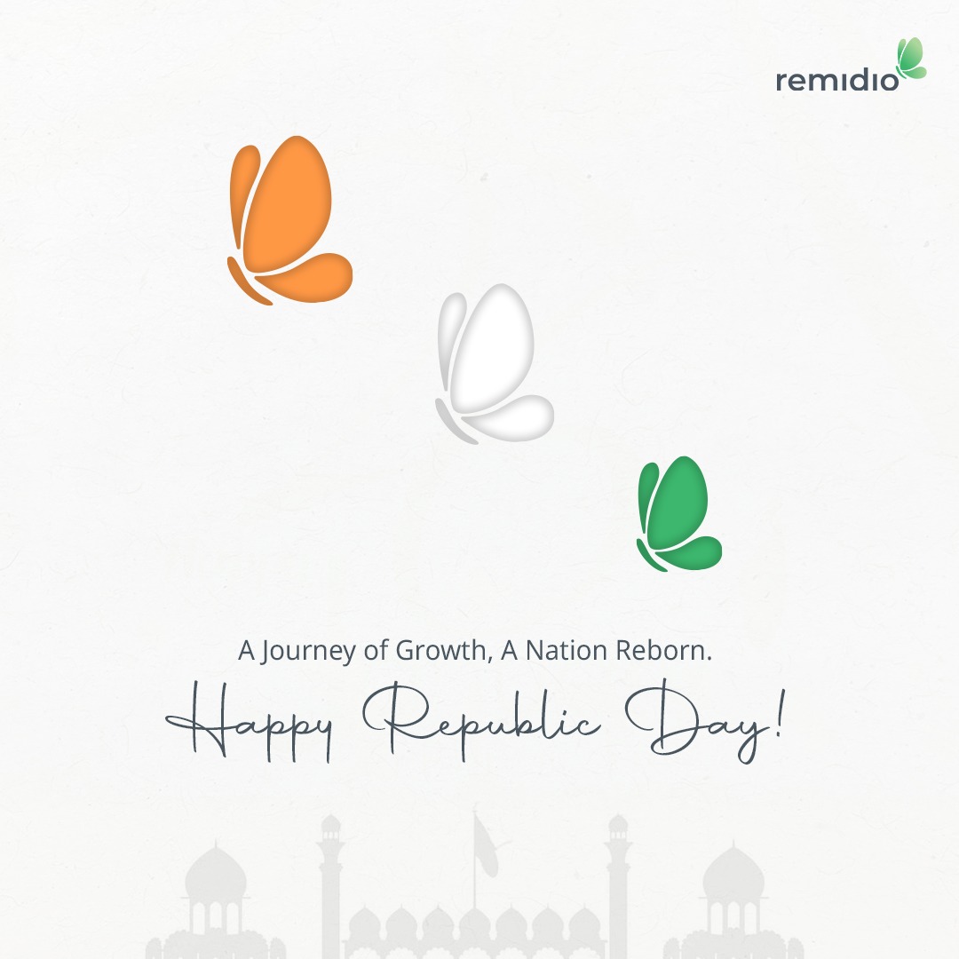 Remidioconnect's tweet image. Just as the butterfly symbolizes metamorphosis, the Constitution empowers us to innovate, evolve, and create a brighter future. 

Happy Republic Day! 

#Remidio #RepublicDay2025 #Constitution #metamorphosis #healthcare