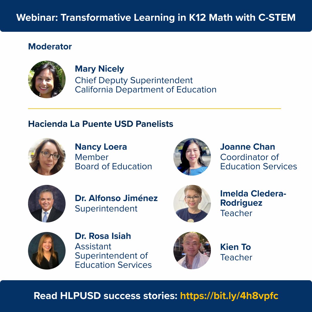 ucdcstem's tweet photo. Join the webinar “Transformative Learning in K12 Math with C-STEM”, on Weds, Feb 5th, 2025, 11 am-12 pm PST.  Moderated by Mary Nicely @squidnice @CADeptEd, learn how two teachers @hlpusd increased state math test scores. Reg at https://t.co/Ey3t70di9i. https://t.co/t97YZETDg1