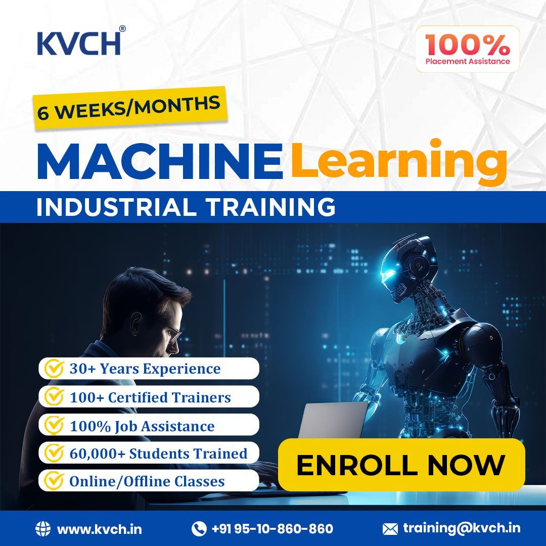 kvchnoida's tweet image. 🚀 Advance Your Career with KVCH’s Machine Learning Industrial Training! 🤖✨

#MachineLearningTraining #AIandML #LearnMachineLearning #CareerInML #DataScience #KVCHExperience #SkillDevelopment #PythonForML #MLAlgorithms #IndustrialTraining #MachineLearningCourse #TechCareers