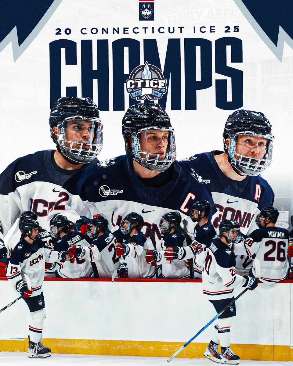 YOUR 2025 CT ICE CHAMPIONS ❄️🏒🚌

HUSKIES ARE THE TOP DOGS IN CT🗣️🗣️🗣️
