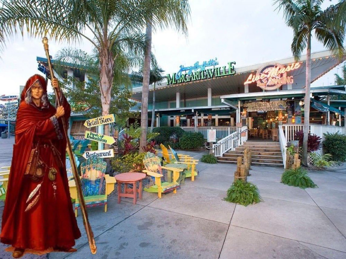 🎶 Raistlin away again in Margaritaville… 🎵 

😂 😂 😂