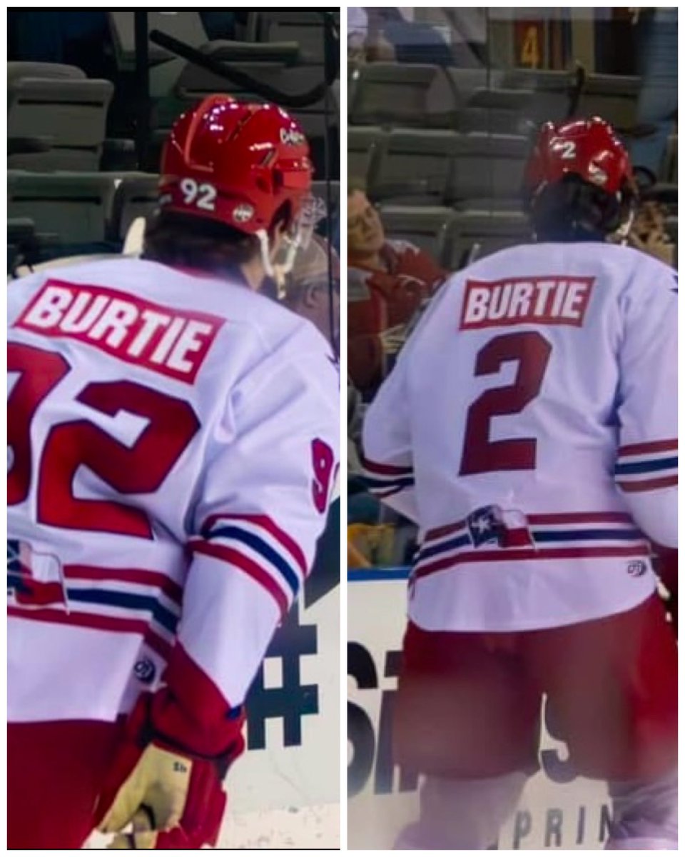 Hockey is a family. ❤️
No better example than looking at our opponent this weekend. Wearing our coach’s name on the back of their warmup jerseys. 
Stick taps for the <a href="/AllenAmericans/">Americans Professional Hockey Club</a> 👏🏒
#burtie