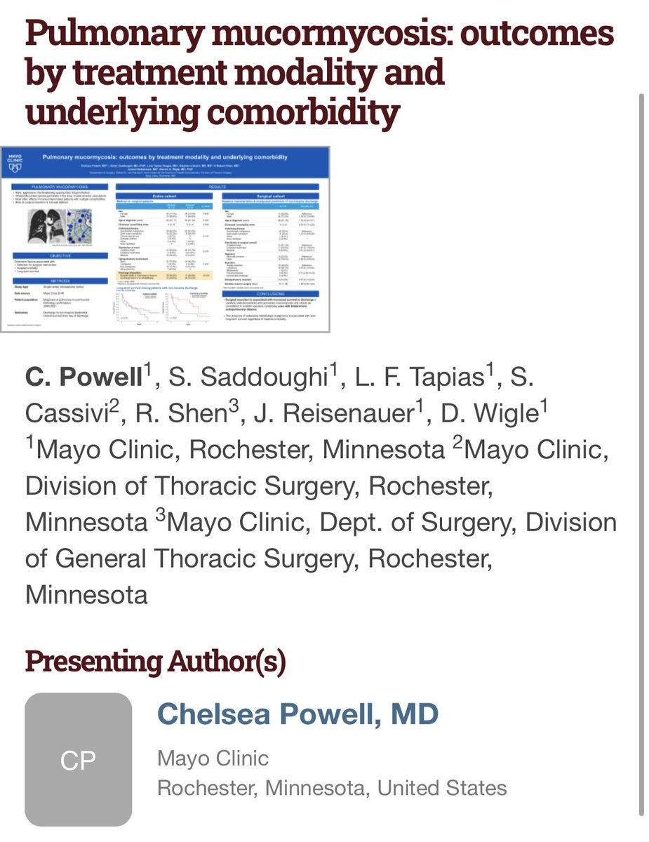 Luis Felipe Tapias, MD (@lftapias) on Twitter photo ⭐️⭐️⭐️ Great representation from <a href="/MayoClinicSurg/">Mayo Clinic Department of Surgery</a> during #STS2025 with research presentations on #thoracic #surgery! Thank you to the trainees! 👏🏼Let’s do it again next year! <a href="/OrtizBelisario/">Belisario Ortiz</a> <a href="/MattAizpuru/">Matt Aizpuru MD</a> <a href="/The_Ferrah/">Farah A. Abdallah MD</a> ⭐️⭐️⭐️ Great representation from <a href="/MayoClinicSurg/">Mayo Clinic Department of Surgery</a> during #STS2025 with research presentations on #thoracic #surgery! Thank you to the trainees! 👏🏼Let’s do it again next year! <a href="/OrtizBelisario/">Belisario Ortiz</a> <a href="/MattAizpuru/">Matt Aizpuru MD</a> <a href="/The_Ferrah/">Farah A. Abdallah MD</a>