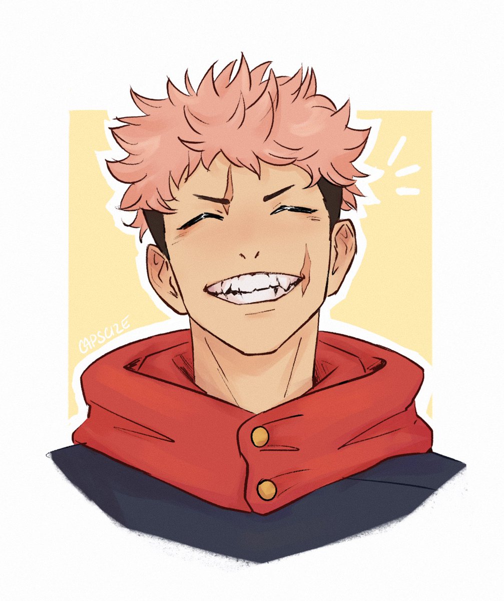 capscize's tweet photo. thank you for putting crooked teeth yuuji in my head https://t.co/snwNGPg98C