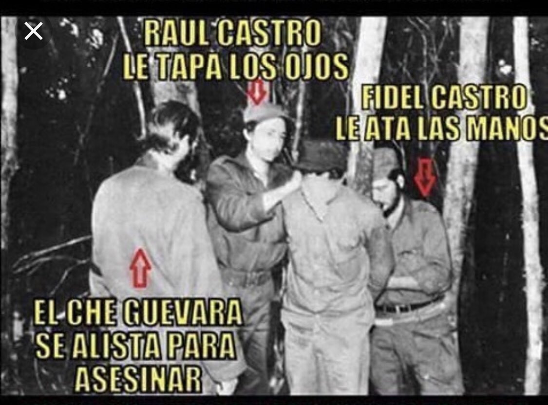 IlianaDelgadoB's tweet photo. @USEmbCuba #CubaIsATerroristState from the beginning! @PartidoPCC took the power through force and terrorism, chasing, incarcerating and killing all the #PCCTerrorist disidentes in the ‘60 #CubaEstadoTerrorista 🆘🇨🇺🗽 https://t.co/8RzrFHN4GL