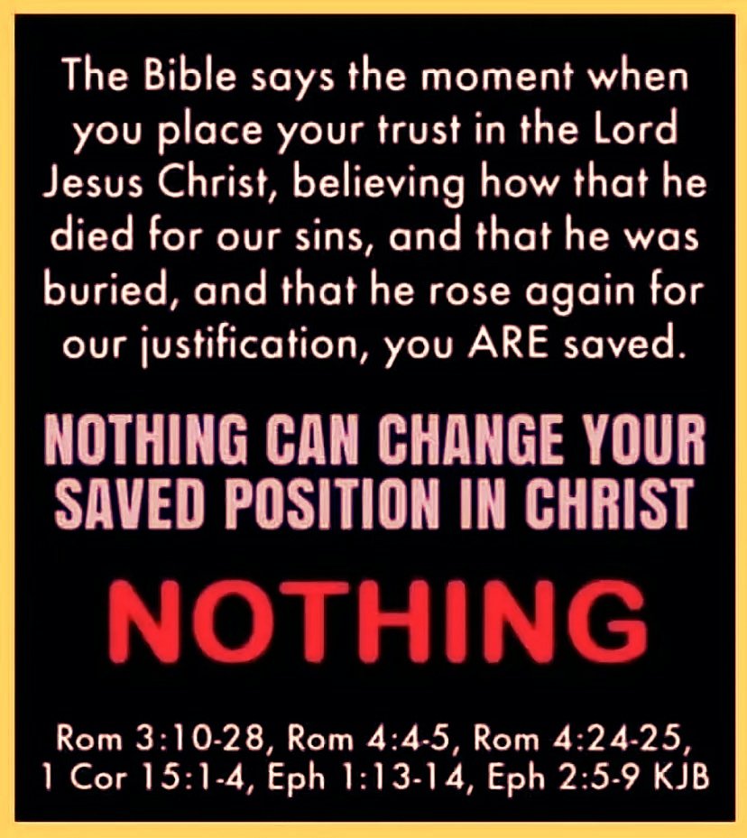 jackjoe54's tweet photo. Stand firm:

No voice, no matter how religious or judgmental, can alter what God has declared about you. As certainly as Jesus was raised from the dead, YOU are His righteousness, free, loved, and justified. This is your truth, your identity, your eternal, unshakable foundation. https://t.co/QSvuONpTMz