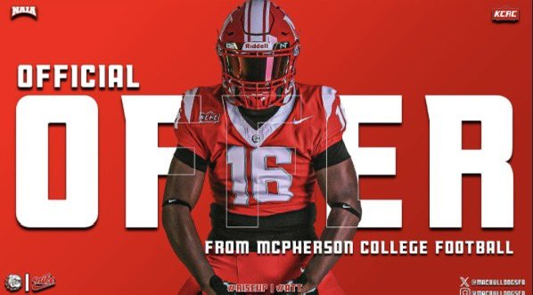 Joseph Darby (@jdarby53) on Twitter photo I am bless to receive my second offer from <a href="/MACBulldogsFB/">McPherson Football</a> <a href="/CoachJFisc/">Coach Fiscus</a> <a href="/CoachLeppke/">Mitch Leppke</a> <a href="/Kaden_Beavers/">Kaden Beavers</a> I am bless to receive my second offer from <a href="/MACBulldogsFB/">McPherson Football</a> <a href="/CoachJFisc/">Coach Fiscus</a> <a href="/CoachLeppke/">Mitch Leppke</a> <a href="/Kaden_Beavers/">Kaden Beavers</a>