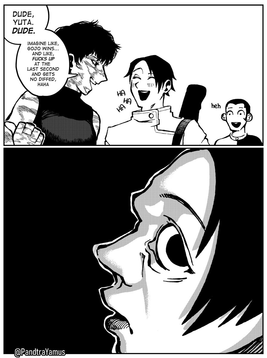 PandtraYamus's tweet photo. Maki tells Yuta a joke https://t.co/wF1OjzaEPT